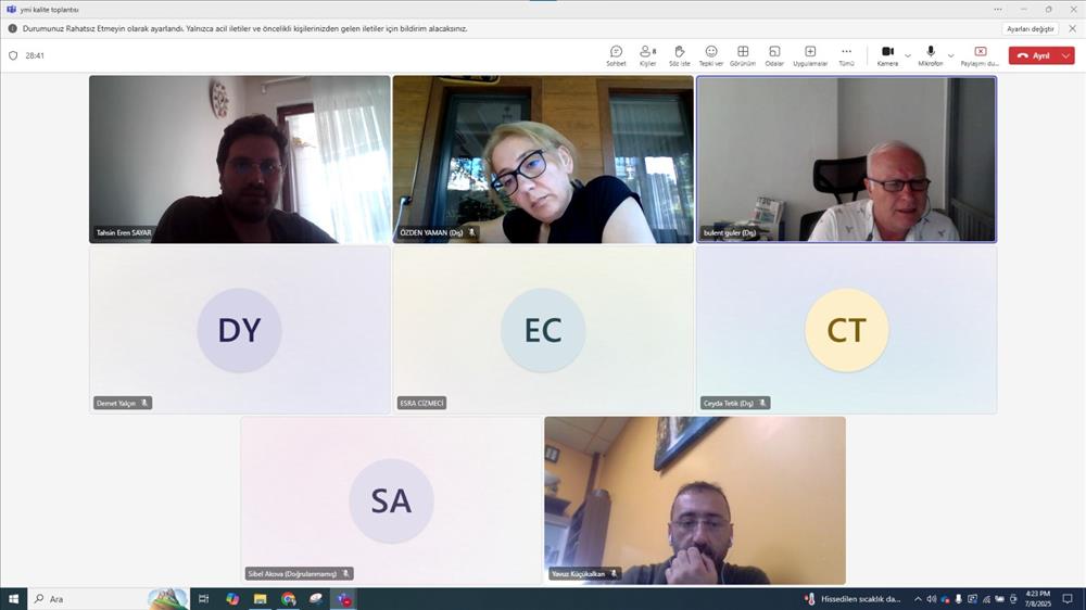 Members of the New Media and Communication Department's Quality Commission met to discuss the 6-month activity plan.